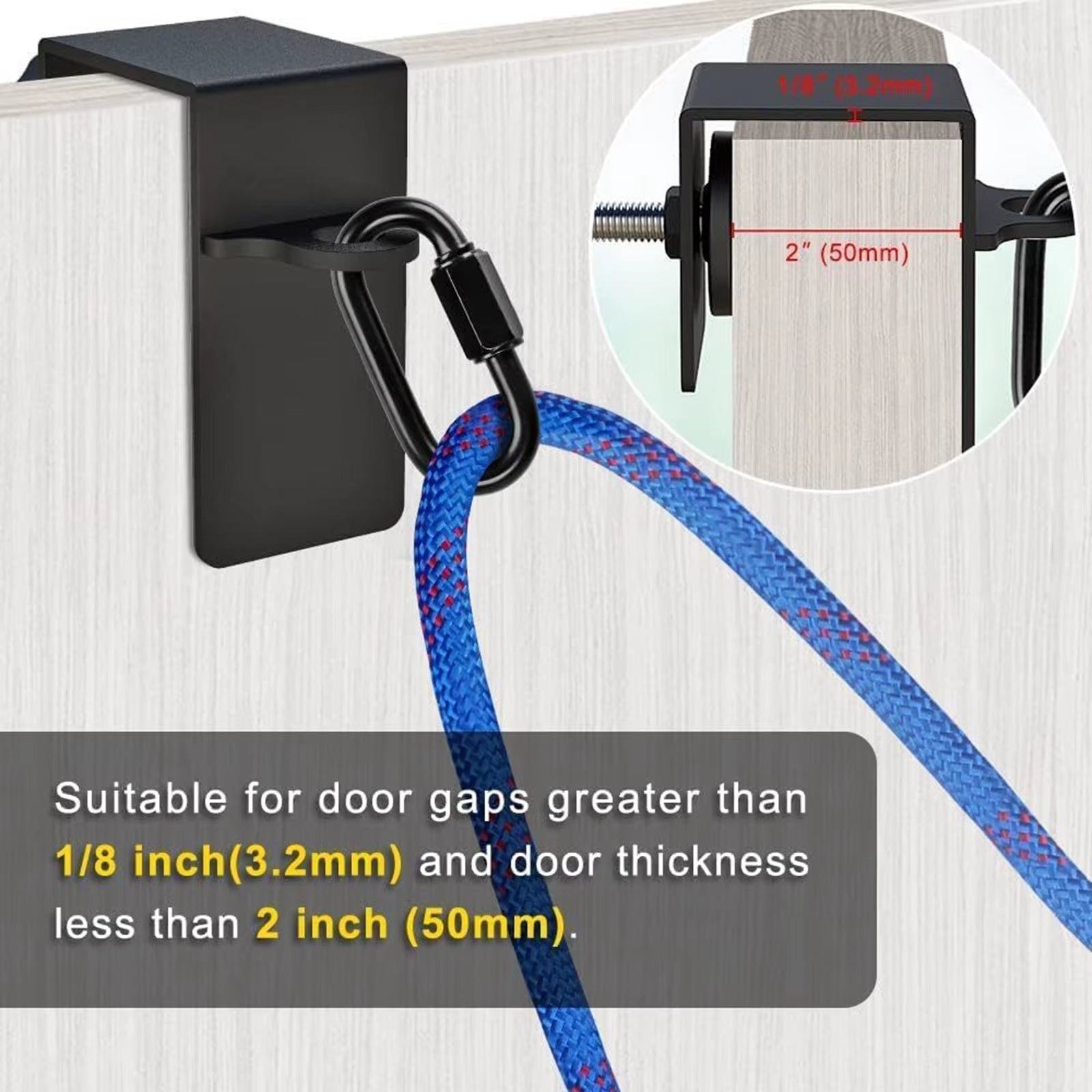 Resistance Band Door Anchor Door Anchor Attachment for Strength Training Gym Workouts Body Weight Straps Suspension Trainer